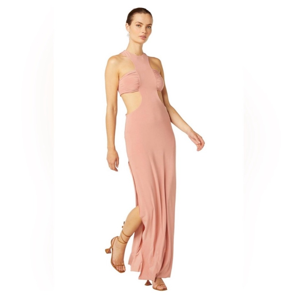 NWT Misa Los Angeles Lyra Cut Out Jersey
Knit Maxi Dress in Rose‎ Sz Medium $390